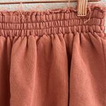 Aerie Sweatshirt Distressed Mini Skirt Boho Burnt Orange Tiered Beachy Coastal S Photo 3