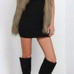 Black Swan  | Faux Fur (Brown/Taupe) Vest NWOT Photo 4