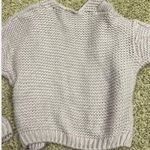 Woven Heart  soft cardigan light grey Medium Photo 3