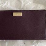 Kate Spade  Plum Wallet Saffiano Leather with Gold Accent NWOT Photo 0