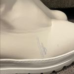 White Quilted Fur Trim Boots Size 11 Photo 2