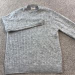 VTG Society Knit Cable Knit Crew Neck Sweater Pullover Acrylic Gray Womens Size M Photo 0