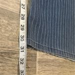Blakely Blakeley NWT blue/white Vertical Striped Denim Pants Wide Leg Flair Size 9 Photo 8
