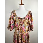 Apiece Apart Tilton Tiered Maxi Dress Wildflowers Cream Multicolor Boho Floral Photo 10