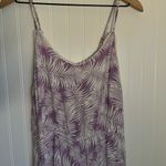 Skies Are Blue  Women’s Lilac Danica Tropical Jumpsuit Size Large Photo 1