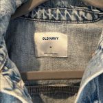 Old Navy  distressed light-wash denim jean jacket Photo 3