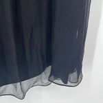 Eileen Fisher 100% Silk a Lightweight Crinkle Chiffon Dress Black Size Large NWT Photo 6