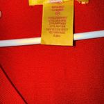 Catherine Malandrino EUC Red Cardigan Top Ruffle Puff Sleeve Knit Medium Photo 3