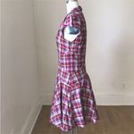 Ted Baker Vibrant Pink and Purple Checkered Skater dress Photo 5