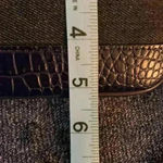 Nine West Denim and Faux Leather Clutch Wristlet (NWT) Photo 8