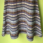 Free People  Mini Sweater Dress Gray Fair Isle Nordic Tunic Wool Blend Sz Medium Photo 3