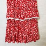 VICI ✨  Red & White Floral Ruffle Mood for Dance Dress✨ Photo 5