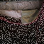 Maggie McNaughton vintage velvet maroon w/gold embroidery button up blazer 24W Red Photo 12