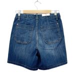 Judy Blue NWT  High Waist Denim Shorts Size Medium Dark Wash Stretch Mid Length Photo 2