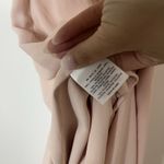 Anthropologie BHLDN Antonia Georgette Dress blush pink maxi gown size 12 Photo 9