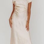 Selfie Leslie  Satin Midi Dress Photo 0