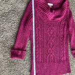 Arizona Jeans Arizona Jean Company Magenta Cowl Neck Sweater Photo 4