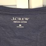 J.Crew NWT‎  Womens Navy Vintage Cotton V Neck Tshirt Medium Photo 2