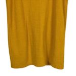 Madewell  cotton yellow nubby Texture & Thread button cap sleeve dress size M Photo 6
