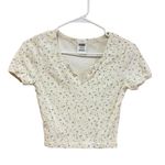 PINK - Victoria's Secret Women's PINK Floral Crop Top White Yellow Size S Photo 0