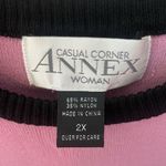 90s Vintage CASUAL CORNER Sweater Vest Women’s Plus 2X Clueless Preppy Office Pink Photo 4