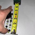 Paparazzi NWT  Striped Black & Lime Beaded Elastic Bracelet Photo 2