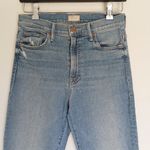MOTHER The Insider Crop Step Fray Thrilling Shots Jeans 28 Blue Photo 3
