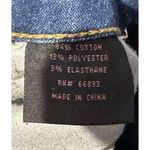 Ko Ko Ailis Women's Pencil Skirt Mini Triple Button Stretch Denim Blue Sz. 10 Photo 3