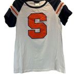 5th & Ocean Syracuse University Orange Sparkly Raglan T-Shirt women sz L Photo 0