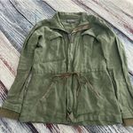 Michael Stars  100% Linen Olive Green 2 Piece Pants and Jacket Photo 3
