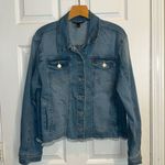 Baccini Women’s Denim Jean Jacket Rough Hem Size XL Photo 0