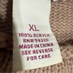 Candie's  Rose Gold Dusty Pink Sweater Dress, Tie Waist Size XL Photo 4