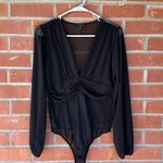 Stella Luce Black Sheer long sleeve bodysuit  Photo 0