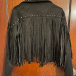 Buckle Fringe stud jacket  Photo 1