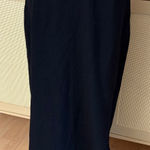 St. John  Black Knit Maxi Skirt Side Slit Photo 0