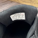 Zeba Womens Hands Free Slip On Lace Up Walking Shoe Mesh Balck Red Size 9 Black Photo 7