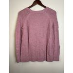 Sonoma  Sweater Women’s Large Pink Mauve Long Sleeve Pullover Solid Cotton Blend Photo 5