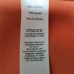 Chico's ‎ Women's Soft orange  Ruffle Jacket Size XL / 3 Photo 8