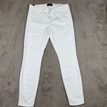 Vince  Optic White 5 Pocket Skinny Jeans with Grinding Detail Womens Size 26‎ Photo 8