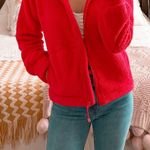 Athleta Bright Red Sherpa Jacket Photo 0