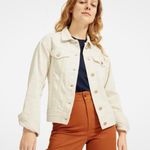Everlane Jean Jacket Women Sz Small , Off White Jean jacket , Denim Jacket EUC Photo 1