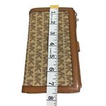 Michael Kors Brown Tan Signature Jet Set Wallet w/ Phone Holder Photo 7