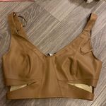 ZARA Faux leather crop top. S Photo 1