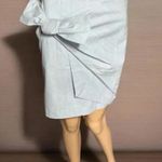 Loft NWT ANN TAYLOR Coastal Blue Pencil Skirt Bow Front Back Zip Lined Sz 2 XS Photo 1