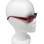 ETRO pink metallic paisley print y2k sunglasses with case rhinestone logo Photo 10