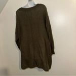 Aerie Green Knit Sweater Size Medium Photo 5
