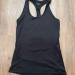 Athleta  Black Racerback Workout Tank Top Women's XS Polyester Spandex Athletic Photo 0