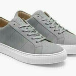 GREATS Royale Court Sneakers Gray Nubuck Leather Minimalist Low Top Casual Shoes Size 8.5 Photo 0