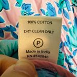 RHODE Women's Pink & Blue Floral Print Puff Sleeves Mini Dress Size Medium Photo 10