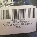 NWT Gembera women’s sexy bodysuit black size S Photo 3